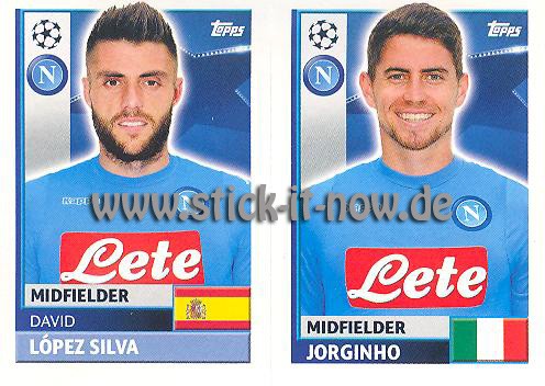 Topps Champions League Sticker 16/17 - Nr. NAP 10 + 11