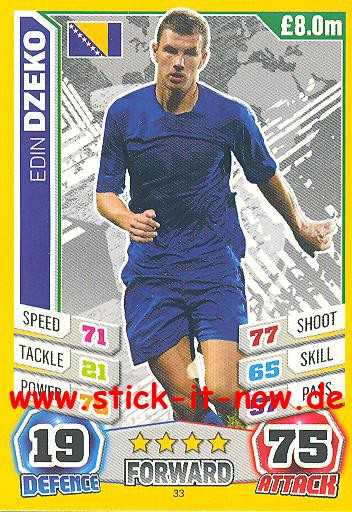 Match Attax "World Stars WM 2014" - EDIN DZEKO - Nr. 33