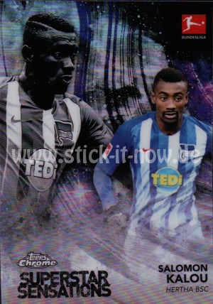 Bundesliga Chrome 18/19 - Salomon Kalou - Nr. SS-SK (Superstar Sensations)