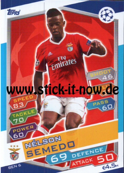 Match Attax Champions League 16/17 - Nr. BEN 6