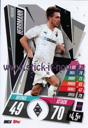 Match Attax Champions League 2020/21 - Nr. BMG 16