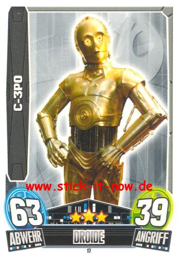 Force Attax Movie Collection - Serie 3 - C-3PO - Nr. 17