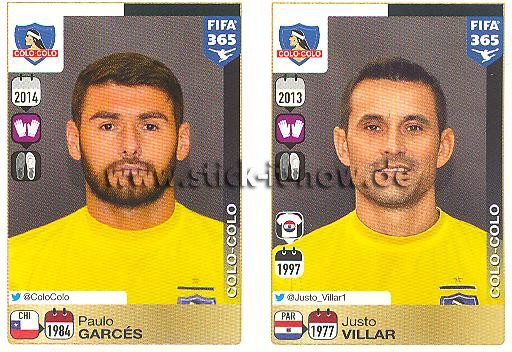 Panini FIFA 365 Sticker - Nr. 222 - 223