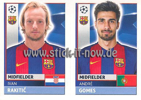 Topps Champions League Sticker 16/17 - Nr. FCB 12 + 13