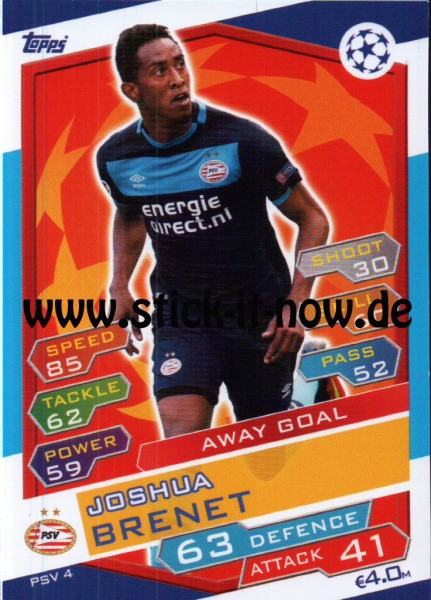 Match Attax Champions League 16/17 - Nr. PSV 4