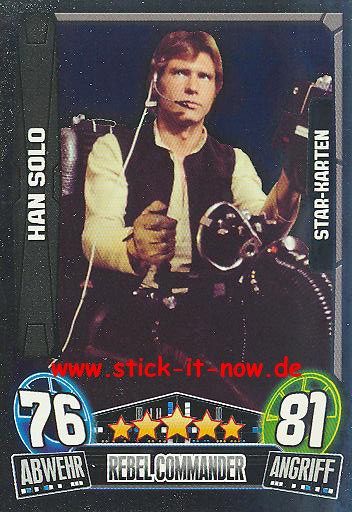 Force Attax Movie Collection - Serie 3 - Star-Karte - HAN SOLO - Nr. 206