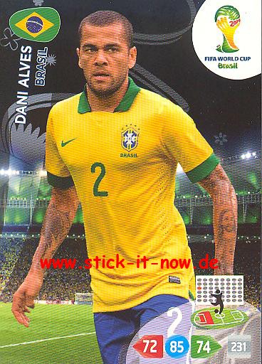 Panini Adrenalyn XL Brasil WM 2014 - DANI ALVES