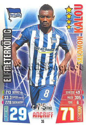 Match Attax 15/16 - Salomon KALOU - Hertha BSC Berlin - Nr. 35