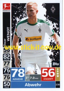 Topps Match Attax Bundesliga 18/19 - Nr. 230