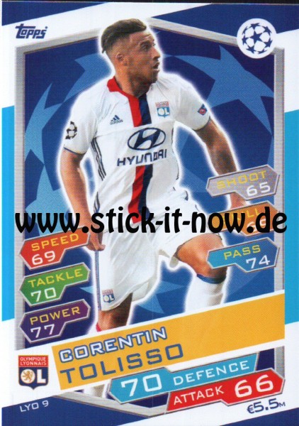 Match Attax Champions League 16/17 - Nr. LYO 9