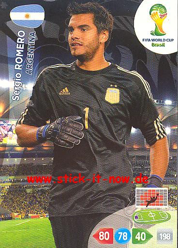 Panini Adrenalyn XL Brasil WM 2014 - Sergio ROMERO