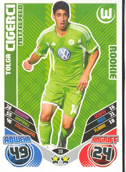 Tolga Cigerci - Match Attax 11/12 - Rookie