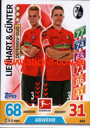 Topps Match Attax Bundesliga 17/18 EXTRA - Nr. 495