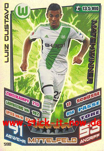 Match Attax 13/14 EXTRA - MATCHWINNER - LUIZ GUSTAVO - Nr. 590