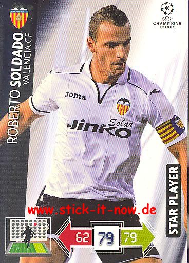 Panini Adrenalyn XL CL 12/13 - FC Valencia - Roberto Soldado