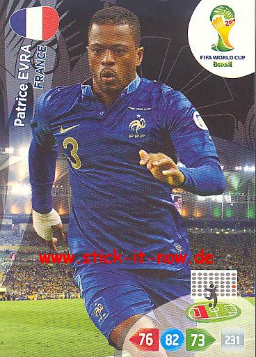 Panini Adrenalyn XL Brasil WM 2014 - Patrice EVRA