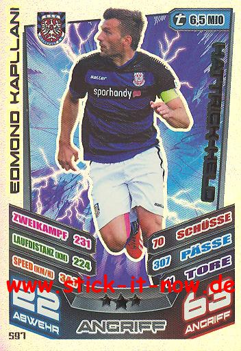 Match Attax 13/14 EXTRA - HATTRICK-HELD - EDMOND KAPLLANI - Nr. 597