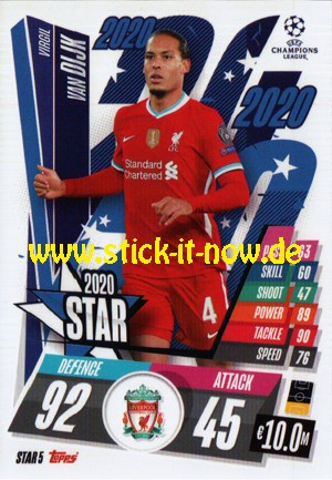 Match Attax Champions League 2020/21 "Festive" - Nr. STAR 5