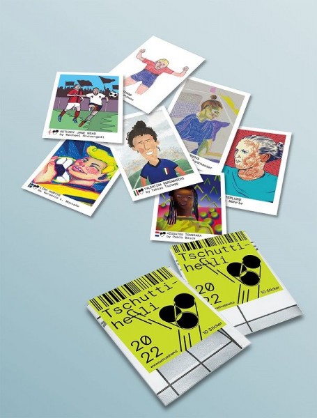 Tschutti Heftli "Frauen EM 2022" - Stickertüte ( 10 Sticker )