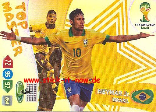 Panini Adrenalyn XL Brasil WM 2014 - Top Master - NEYMAR Jr.