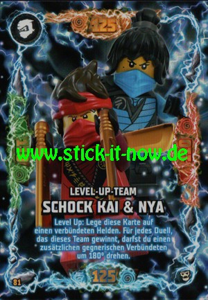 Lego Ninjago Trading Cards - SERIE 6 "Next Level" (2021) - Nr. 81 (Level-up)