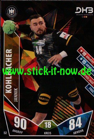 LIQUI MOLY Handball Bundesliga "Karte" 21/22 - Nr. 52 (Glitzer)