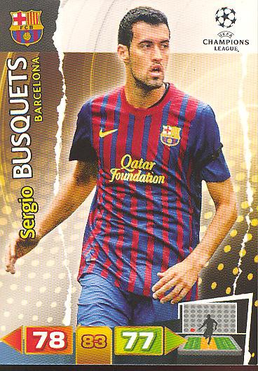 Sergio Busquets - Panini Adrenalyn XL CL 11/12 - FC Barcelona