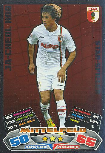 Match Attax 12/13 - Ja-Cheol Koo - FC Augsburg - Star-Spieler - Nr. 10