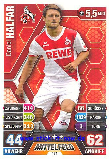 Match Attax 14/15 - Daniel HALFAR - 1. FC Köln - Nr. 174