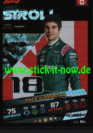Turbo Attax "Formel 1" (2021) - Nr. 211 (Race-Superstar-Karte)