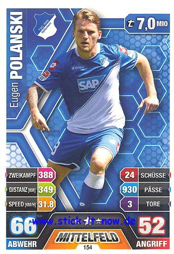 Match Attax 14/15 - Eugen POLANSKI - TSG Hoffenheim - Nr. 154