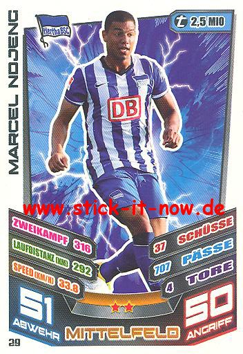 Match Attax 13/14 - Hertha BSC - Marcel Ndjeng - Nr. 29