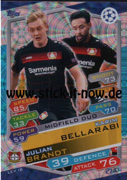 Match Attax Champions League 16/17 - Nr. LEV 18