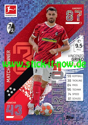 Topps Match Attax Bundesliga 2021/22 - Nr. 160 ( Matchwinner )