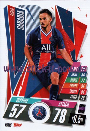 Match Attax Champions League 2020/21 - Nr. PSG 15