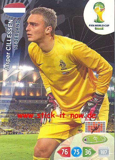 Panini Adrenalyn XL Brasil WM 2014 - Jasper CILLESSEN