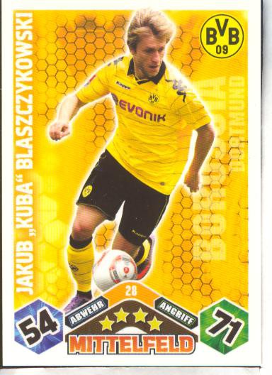 Match Attax 10/11 - JAKUB &quot;KUBA&quot; BLASZCZYKOWSKI - 028