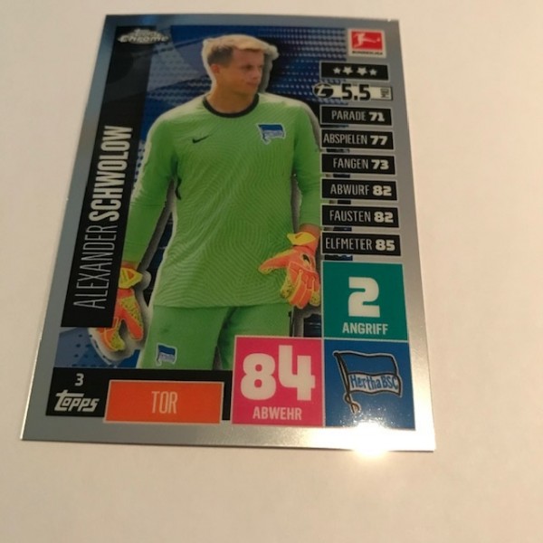 Match Attax BL Chrome 20/21 - Nr. 3 - SCHWOLOW