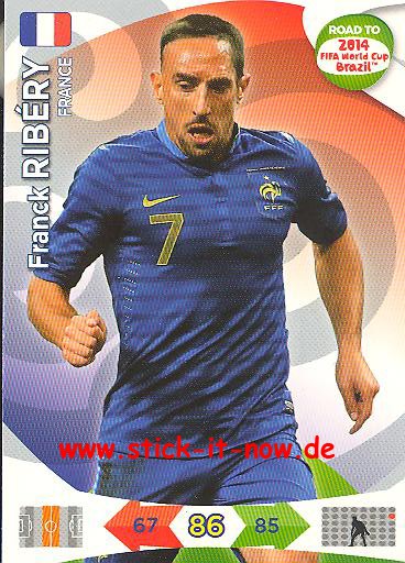 Panini Adrenalyn XL Road to WM 2014 - Franck RIBÉRY