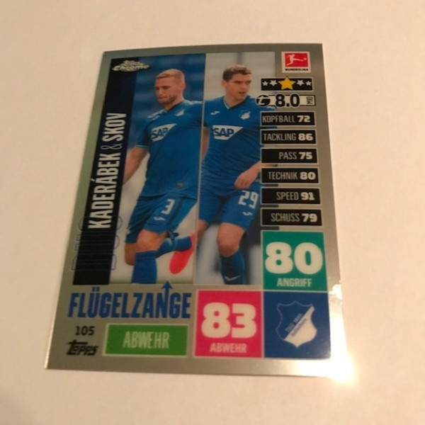 Match Attax BL Chrome 20/21 - Nr. 105 - KADERÁBEK & SKOV