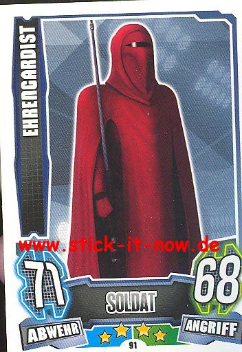 Force Attax - Star Wars - Clone Wars - Serie 4 - EHRENGARDIST - Nr. 91