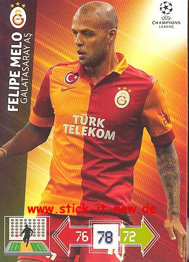 Panini Adrenalyn XL CL 12/13 - Galatasaray Istanbul - Felipe Melo