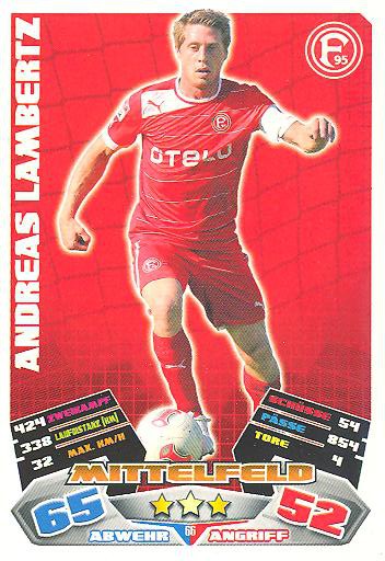 Match Attax 12/13 - Andreas Lambertz - Fortuna Düsseldorf - Nr. 66