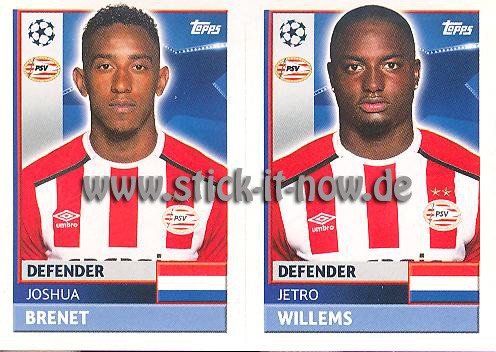 Topps Champions League Sticker 16/17 - Nr. PSV 6 + 7