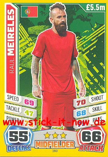 Match Attax "World Stars WM 2014" - RAUL MEIRELES - Nr. 193