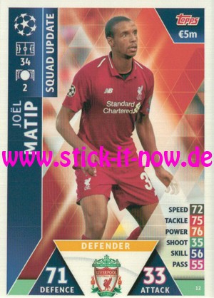 Match Attax CL 18/19 "Road to Madrid" - Nr. 12