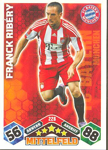 Match Attax 10/11 - FRANK RIBERY - 228