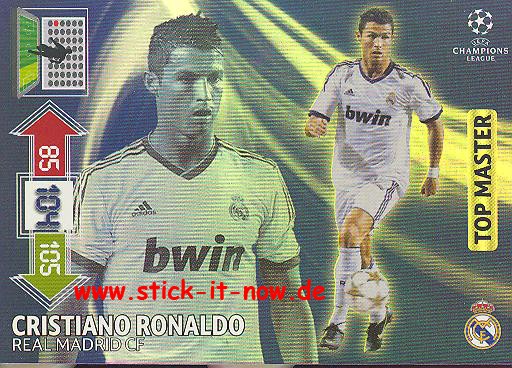 Panini Adrenalyn XL CL 12/13 - Real Madrid - Cristiano Ronaldo - TOP MASTER