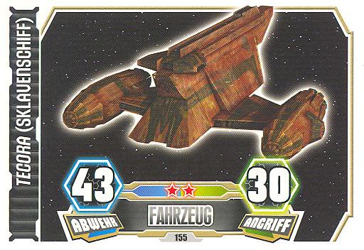 Force Attax - Serie 3 - Tecora ( Sklavenschiff ) - Nr. 155