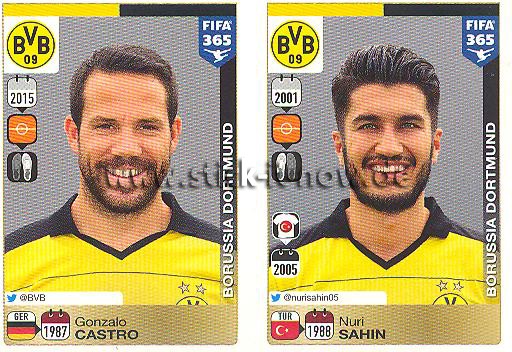 Panini FIFA 365 Sticker - Nr. 502 - 506